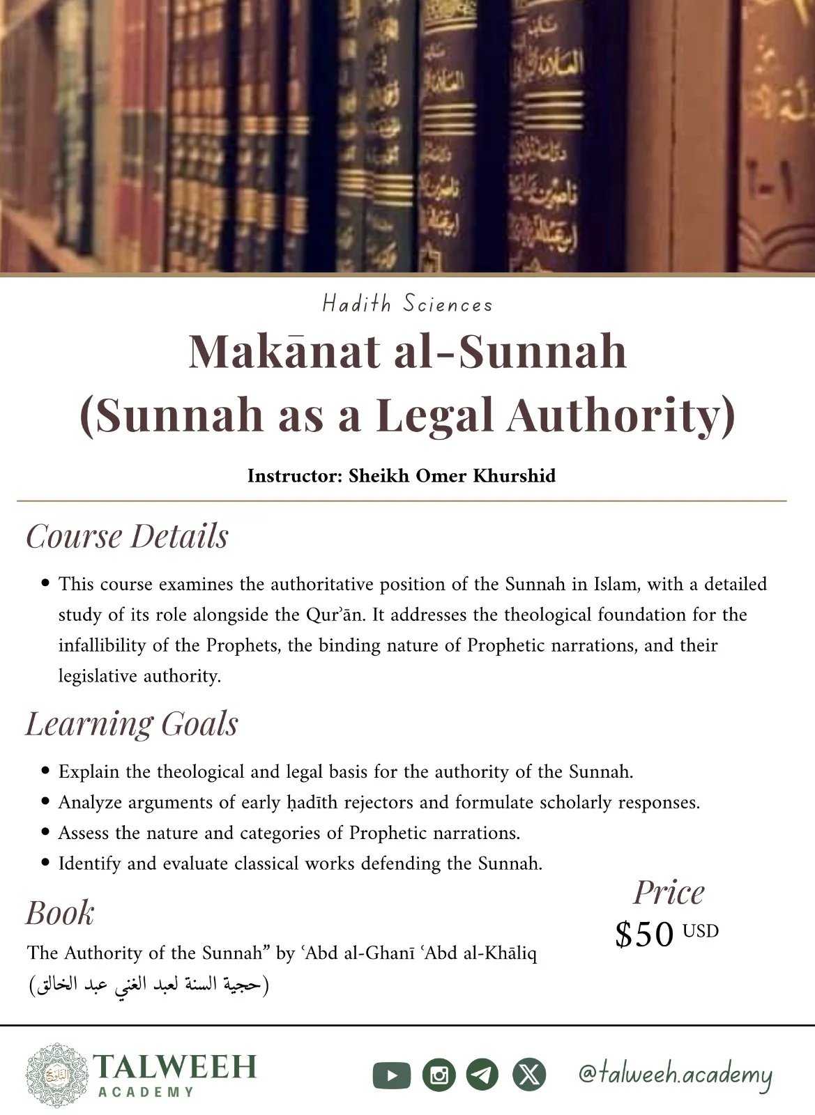 Makanat al Sunnah Talweeh Academy